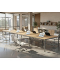 【Mesa de trabajo Bench Contour de 8 puestos】Mejor Calidad y Precio