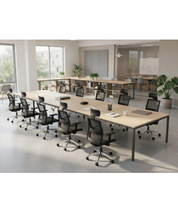 【Mesa de trabajo Bench Contour de 10 puestos】Mejor Calidad y Precio