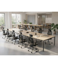 【Mesa de trabajo Bench Contour de 10 puestos】Mejor Calidad y Precio