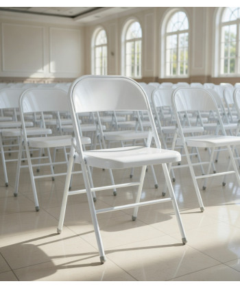 Silla plegable, de metal, TOSCANA