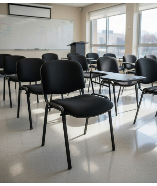 【Silla tapizada con pala de escritura BASICTAPI-PALA】Mejor Precio