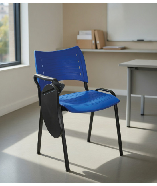 【Silla de formación polipropileno con pala de escritura BASICPOLI-PALA】