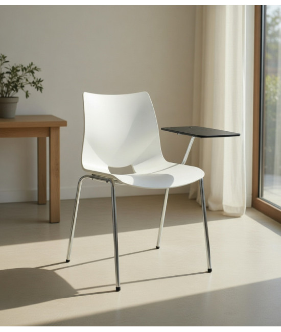 【Silla de formación polipropileno con pala de escritura SHELLPOLI-PALA】