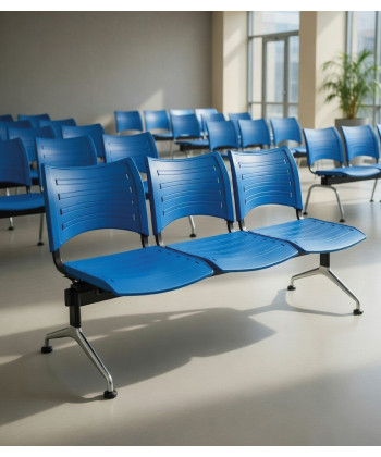 【Bancada con asiento y respaldo en polipropileno BANCADA POLI-3】