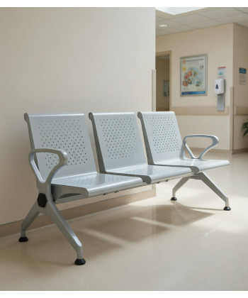 【Bancada asiento y respaldo metálico HOKAY 3P】