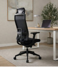 Silla de dirección, estructura negra, TNK FLEX. Mejor calidad y precio.