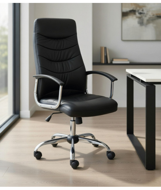 【Sillón giratorio tapizado en EcoPiel calidad ORLEN GN】Compra ya