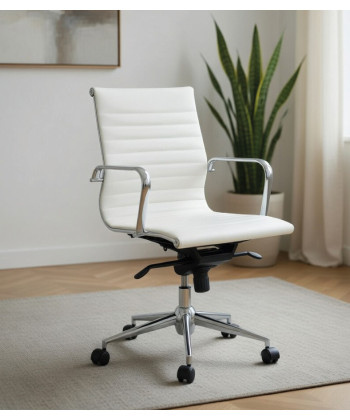 Silla oficina respaldo medio LEON BG