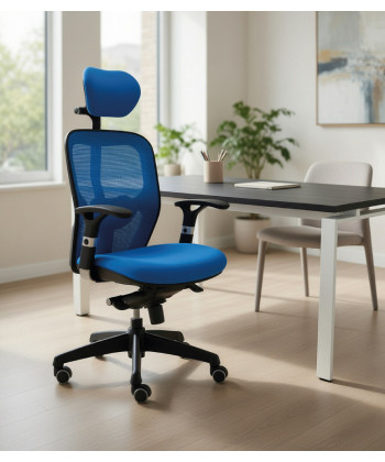 【Sillón giratorio respaldo en malla BRISTON CG】Mejor Calidad y Precio