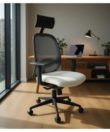 Sillón respaldo malla y tapizado en napel. Buen precio