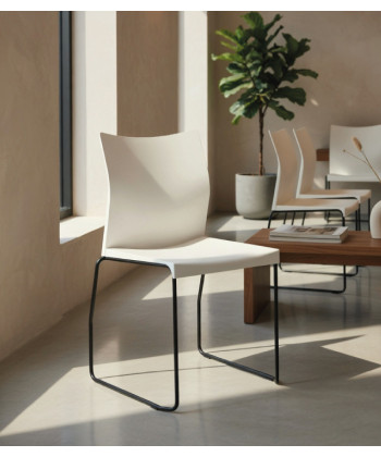 Silla de polipropileno con base patín SOBEK. Mejor calidad y precio