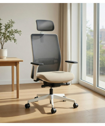 Silla de oficina EVOS CABEZAL WHITE- Mejor calidad y precio.