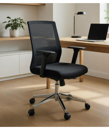 【Silla giratoria con respaldo alto de malla  NELIA】Mejor Precio