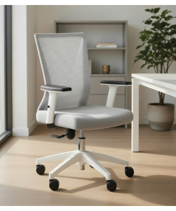 【Silla de oficina giratoria brazos regulables TIVARA】Mejor Precio