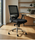 【Silla giratoria respaldo alto de malla con tensor presión MALORA GN】