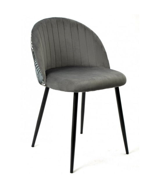 Silla de diseño, tapizada en terciopelo Velvet, FLORAL. Mejor calidad