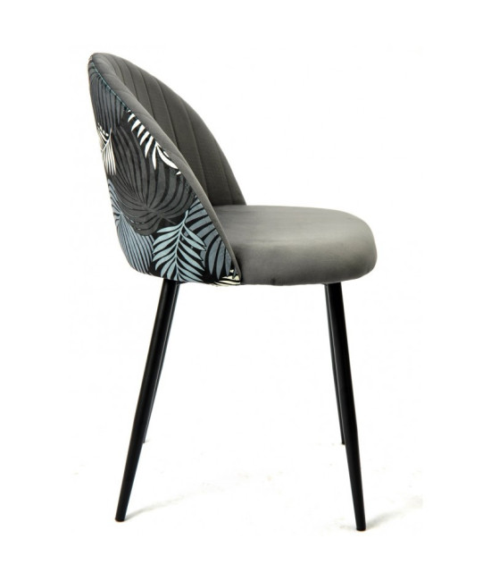 Silla de diseño, tapizada en terciopelo Velvet, FLORAL. Mejor calidad