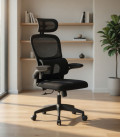 Silla de oficina, con reposacabezas, BERNAY