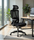 Sillón con respaldo de malla alto, CIRAL. Mejor calidad y precio.