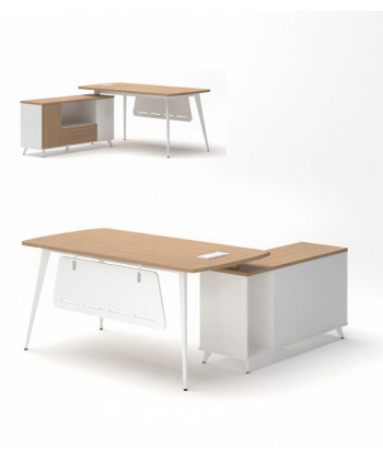 Mesa de oficina, con mueble auxiliar, AREZZO. Mejor calidad y precio 2