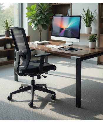 【Silla giratoria HIMILCE, con respaldo de malla】Compra Mejor Precio