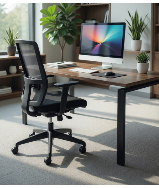 【Silla giratoria HIMILCE, con respaldo de malla】Compra Mejor Precio