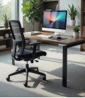 【Silla giratoria HIMILCE, con respaldo de malla】Compra Mejor Precio