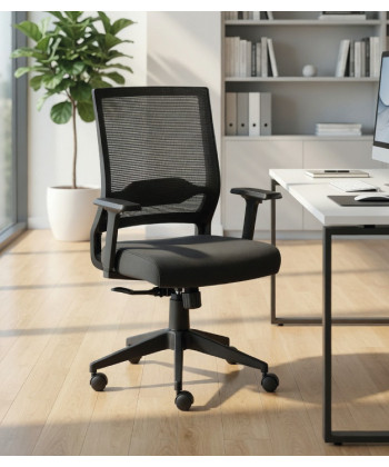 【Silla giratoria con brazos SYDARA GBN】Mejor Calidad y Precio