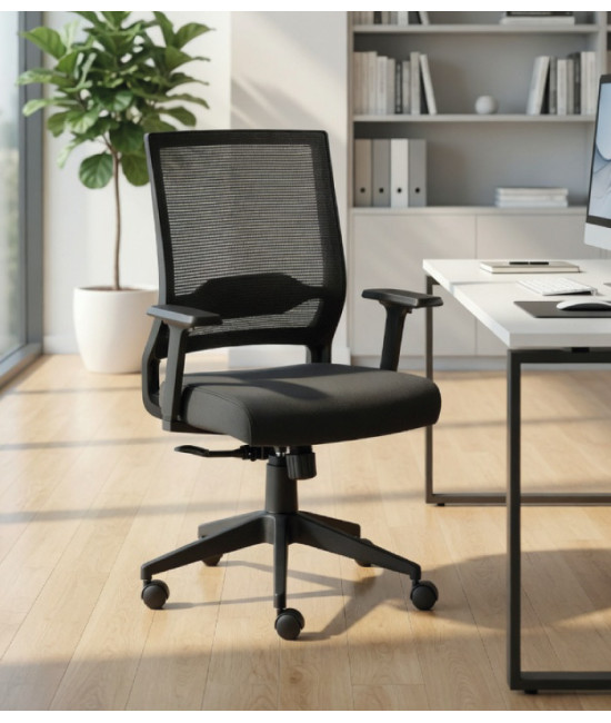 【Silla giratoria con brazos SYDARA GBN】Mejor Calidad y Precio