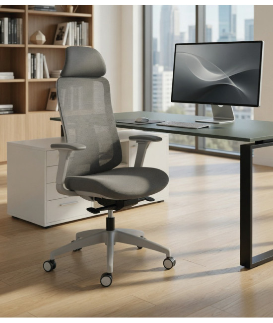 Silla operativa FEDO GREY CABEZAL