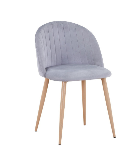 【Silla de metal tapizada en terciopelo VELVET 】Compra Mejor Precio