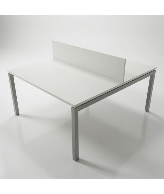 Mesa BENCH 2 PUESTOS SERIE 6000 CON SEPARADOR