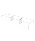 Mesa BENCH 6 PUESTOS SERIE 6000 CON SEPARADOR. Mejor calidad y precio.