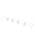Mesa Bench para 10 Postos de Trabalho SÉRIE 6000 com Separador