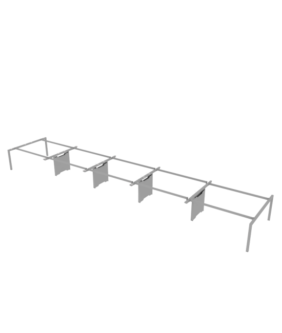 Mesa Bench para 10 Postos de Trabalho SÉRIE 6000 com Separador
