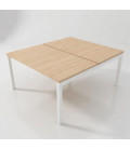Mesa BENCH 2 PUESTOS SERIE 6000 SIN SEPARADOR