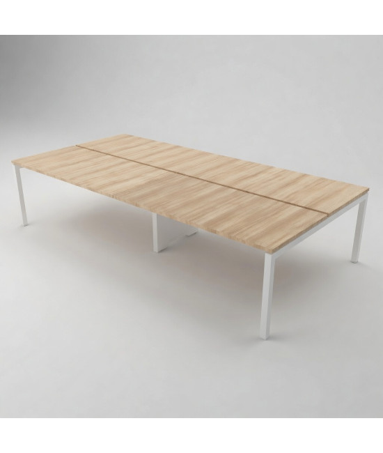 Mesa BENCH 4 PUESTOS SERIE 6000 SIN SEPARADOR. Mejor calidad y precio