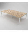 Mesa BENCH 4 LUGARES SÉRIE 6000 SEM SEPARADOR