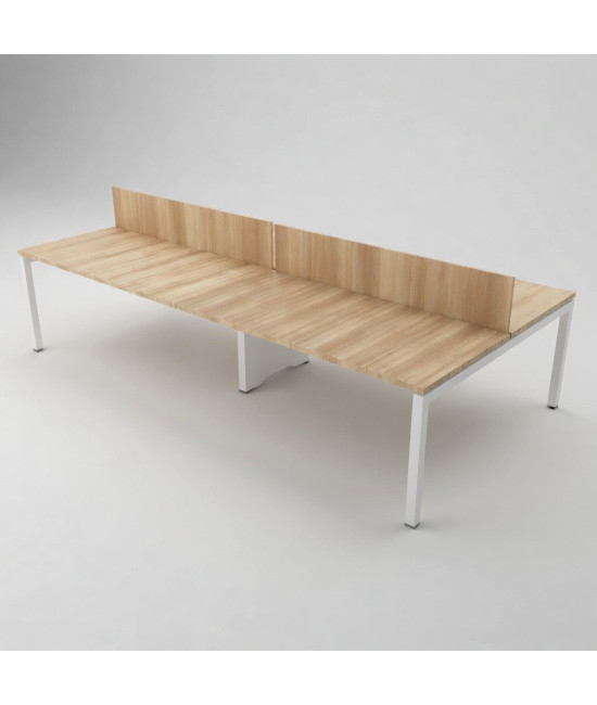 Mesa BENCH 4 LUGARES SÉRIE 6000 COM SEPARADOR