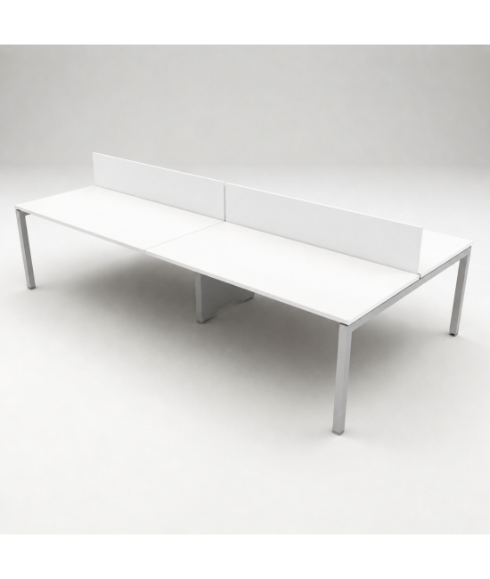 Mesa BENCH 4 LUGARES SÉRIE 6000 COM SEPARADOR