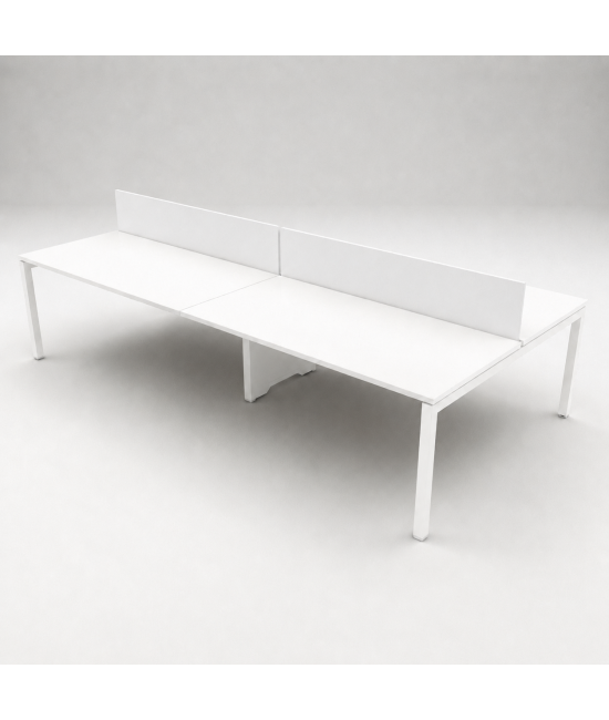 Mesa BENCH 4 PUESTOS SERIE 6000 CON SEPARADOR