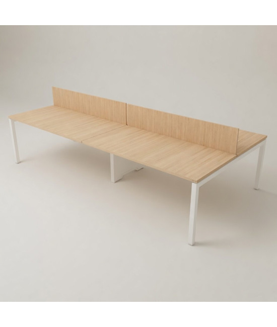 Mesa BENCH 4 LUGARES SÉRIE 6000 COM SEPARADOR
