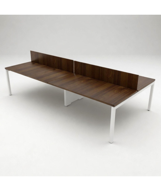 Mesa BENCH 4 PUESTOS SERIE 6000 CON SEPARADOR