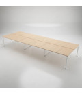 Mesa BENCH 6 LUGARES SÉRIE 6000 SEM SEPARADOR