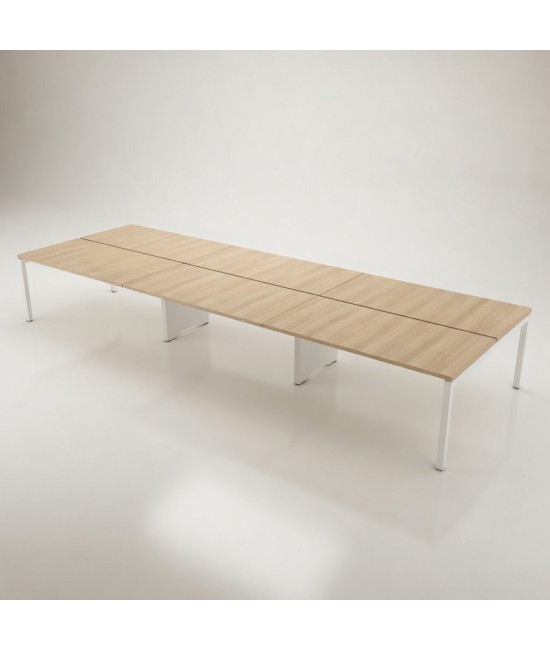 Mesa BENCH 6 LUGARES SÉRIE 6000 SEM SEPARADOR