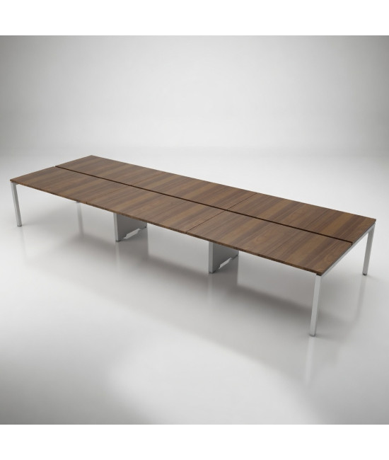 Mesa BENCH 6 LUGARES SÉRIE 6000 SEM SEPARADOR