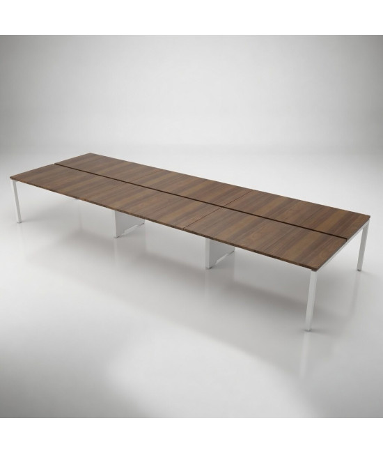 Mesa BENCH 6 LUGARES SÉRIE 6000 SEM SEPARADOR
