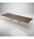 Mesa BENCH 6 LUGARES SÉRIE 6000 SEM SEPARADOR