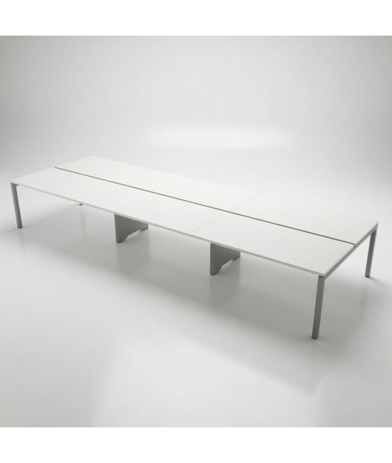Mesa BENCH 6 LUGARES SÉRIE 6000 SEM SEPARADOR