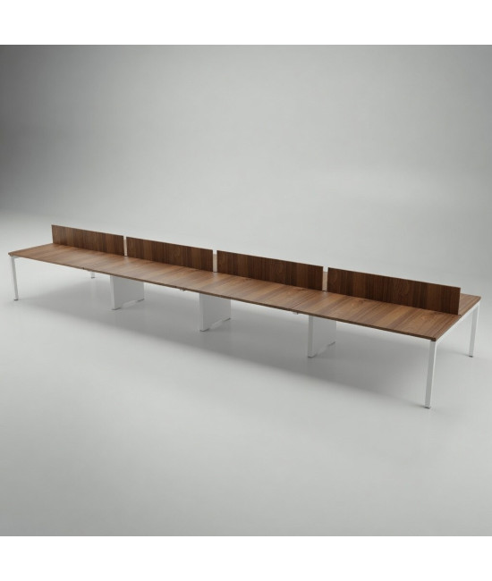 Mesa BENCH 8 PUESTOS SERIE 6000 CON SEPARADOR. Mejor calidas y precio